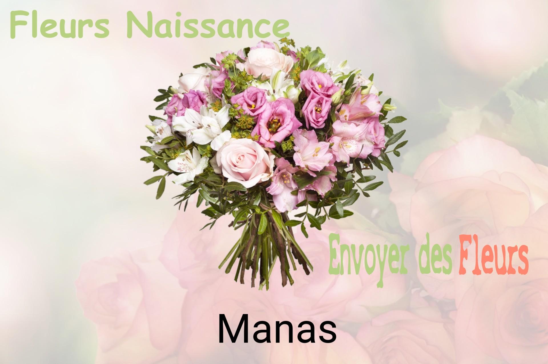 Bouquet de fleurs de naissance livré à Manas